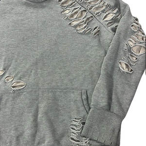 Vente en gros de sweat à capuche vieilli à la mode brodés à bas prix sweat à capuche vieilli design personnalisé sweat à capuche vieilli - Product Image 2
