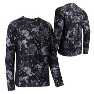 Ropa de Pesca con Diseño de Camuflaje, Ropa Deportiva para Exteriores, Camisetas de Pesca, Cuello Redondo, Manga Larga - Product Image 3