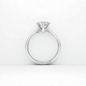 แหวนเงินแท้ 925 ประดับเพชรโมอิสซาไนต์ 7.4 มม. สำหรับงานแต่งงานหรืองานหมั้น 'Freeze Love' - Product Image 6