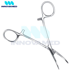 Pinzas hemostáticas Kelly duraderas 2025, instrumentos quirúrgicos manuales reutilizables de acero inoxidable con bloqueo curvo con soporte en línea - Product Image 6