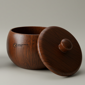 Tazón de madera de acacia clásico del fabricante indio, apto para lavavajillas biodegradable ecológico para decoración de bodas, fiestas, exhibición de dulces - Product Image 2