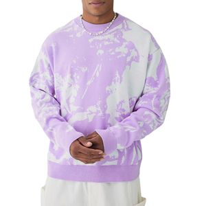 Pull-over décontracté vintage pour hommes, sweat-shirt chaud d'hiver à manches longues avec doublure en polaire, vêtements d'extérieur à motif solide - Product Image 1