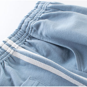 Pantalon de survêtement streetwear OEM HSI 2026 pour homme, coupe large et droite, style vintage, en coton mélangé délavé, épais et ample - Product Image 3