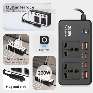 DC12V แปลงไฟ24V 220V AC ในรถ1500W 12V 24V 220V DC AC สำหรับแล็ปท็อป - Product Image 5