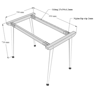 Escritorio Rectangular HBCO031 de Diseño Minimalista, 100x60cm, Madera Contrachapada con Revestimiento de Melamina y Patas de Hierro, 75cm de Altura, Independiente - Product Image 6