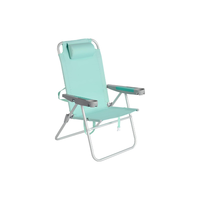 Chaise de plage pliante ultralégère moderne en acier inoxydable de qualité supérieure, chaise de sable portable pour adultes, robuste, supporte 500 LBS, avec porte-gobelet, haute