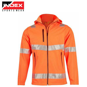 Reflective <b>Hi</b> <b>Vis</b> <b>Fleece</b> Big Size Cheap Safety Sweat Jacket Custom LOGO Men Women Sweatshirt With Pocket - Product Image 4