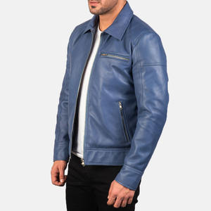 Chaqueta de Cuero de Oveja Genuina de Alta Calidad para Hombre, Estilo Urbano, Material de Invierno, Cierre Completo - Product Image 3