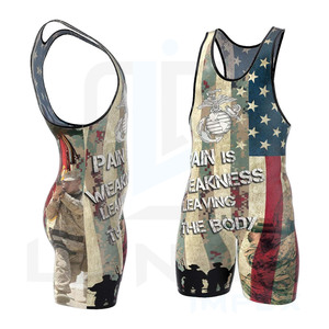 Singlet de lutte pour hommes et jeunes Powerlifting MMA Apparel Meilleur équipement possible pour les combattants Lutteurs Lifters et Boxers - Product Image 2