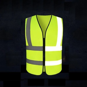 Gilet de travail de construction haute visibilité coloré gilet de sécurité gilet réfléchissant avec bandes réfléchissantes - Product Image 6