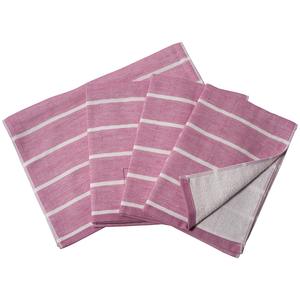 [Wholesale Products] HIORIE Osaka Striped Pattern Gauze <b>Towel</b> 100% Cotton Hand <b>Towel</b> 34cm*100cm Low MOQ Washable Quick Dry <b>Pink</b> - Product Image 1