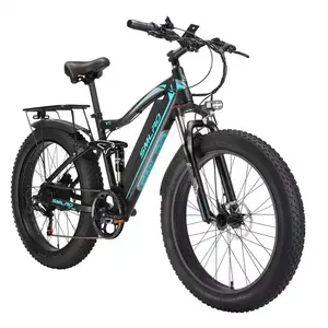 2023 Atacado Personalizado Novo Barato 26 polegada 13AH 500W 48V Brushless Mountain Bike Mtb Bicicleta Elétrica 1000W