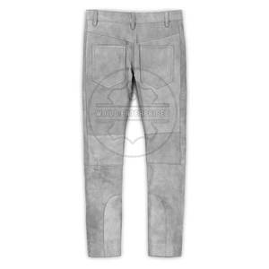 Pantalones de Cuero Casuales para Hombre de Alta Calidad, Color Sólido, Estilo Urbano, Ligeros, Cintura Media, Corte Recto, Ecológicos - Product Image 2