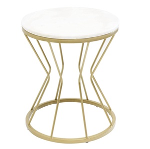 2025 élégant indien en acier inoxydable plaqué or rond Table à manger basse fabriqué à la main Antique printemps meilleur prix décoration de la maison - Product Image 1