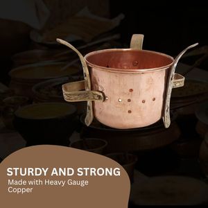 Más vendidos 190gms cobre latón Angeethi Sigdi Sigri soporte para calentador de alimentos mejor para fiestas vajilla boda Hotel hogar - Product Image 5