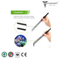 Top qualité Aquarium nettoyage 4Pc noir ensemble d'outils plante aquatique réservoir de poissons outils de plantes Aquarium longue trousse à outils LIVERFORT INDUSTRIES
