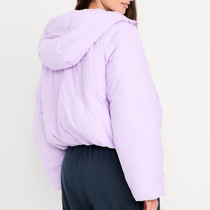 Chaqueta de Plumón para Mujer 2025, Diseño Personalizado, Chaqueta Acolchada con Capucha, Informal, Moderna, Chaqueta de Burbujas con Capucha - Product Image 2