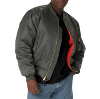 Nouveauté : Blouson aviateur MA-1 en toile avec logo frontal, imperméable et coupe-vent