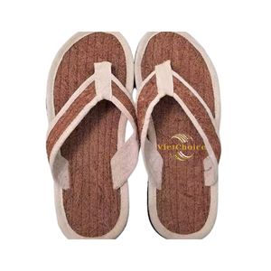 Sandales plates pour femmes en fibre de coco de qualité supérieure, légères, imperméables, respirantes, antidérapantes, avec un nœud en métal doré, pour l'été et les activités de plein air - Product Image 3