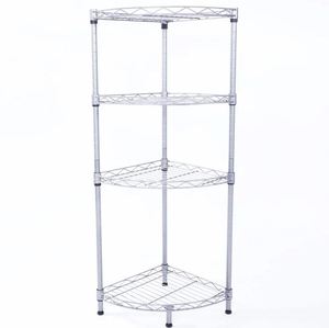 Silver gray metal classy <b>storage</b> shelving <b>rack</b> for home hotels and restaurant <b>kitchen</b> living room wholesale made in india 2023 - Product Image 5
