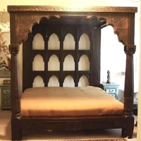 Cama Plegable de Madera de Mango Sólida, Estilo Moderno, Lujoso y Vintage, Personalizable, de Alta Calidad, Marca Manish Art Handicrafts, Venta al Por Mayor