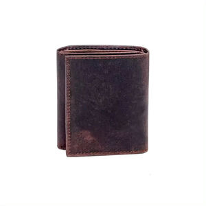 กระเป๋าสตางค์หนังสั้นสำหรับผู้ชายดีไซน์วินเทจดีไซน์แบบทนทานป้องกัน RFID จากการเย็บที่แข็งแรงเป็นพิเศษงานแฮนด์เมด - Product Image 1