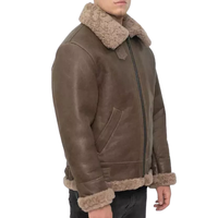 Veste bomber en peau de vache de haute qualité pour homme, imperméable, respirante, à capuche, en fourrure de mouton, pour l'hiver