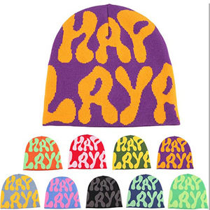 All-Over Print Winter Sporty Knitted Beanie Cap Custom Logo Y2K Mea Culpa Beanies Manufactured for Adults - Product Image 1