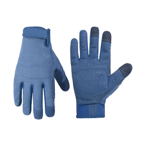 Gants professionnels de paume en cuir gants de mécanique à impact élevé antidérapants en gros avec conception personnalisée - Product Image 1