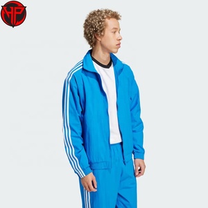 Blue Track <b>Jacket</b> <b>Men</b> Zip Up Windproof <b>Jacket</b> Breathable Lightweight Casual Sports <b>Jacket</b> Custom High-Quality - Product Image 4