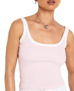 Camiseta sin mangas de diseño de alta calidad, ropa de moda personalizada de verano, sin mangas, precio bajo para mujer, cuello redondo, comodidad ligera - Product Image 4