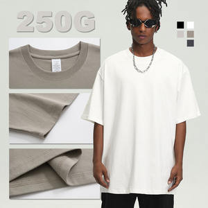 เสื้อยืดสำหรับผู้ชายเสื้อยืด250สีขาวทรงโอเวอร์ไซส์ - Product Image 2