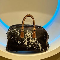 Nouveau Vintage classique en cuir véritable hommes Duffle sac de voyage avec roue Trolley Case grande capacité sac de week-end