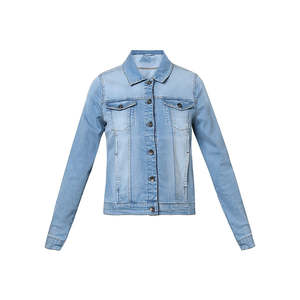 Nuevo Estilo 2026 Chaquetas Vaqueras de Mezclilla 100% Algodón para Mujer, Diseño Personalizado, Buena Calidad, Servicio OEM de Fábrica - Product Image 3