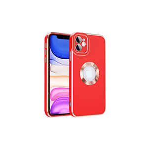 Étui de protection en silicone de luxe Netzy pour iPhone 12, série SAFA Kongo, coque de téléphone rouge, coque arrière en silicone souple INS, 7 Plus A53 - Product Image 1