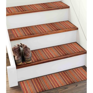 พรมลายเฉดสีฤดูใบไม้ร่วง, พรมสีส้ม, พรมลายชาติพันธุ์, พรมสมัยใหม่, โกเบลน - Product Image 3