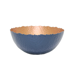 Newly Design Iron Round Shape Food Serving Bowl Blue Finished Kitchen & <b>Tabletop</b> Serving & Decorative Bowls Handmade Bulk - Product Image 1