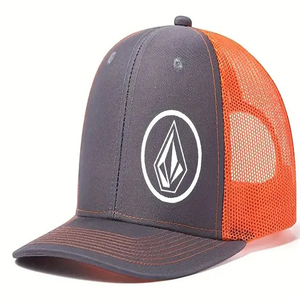 Gorra Trucker de Lona Personalizada con Diseño Personalizado, Color Naranja, Estilo Moderno, 5 Paneles, Frente de Sarga Lavada, Parte Trasera de Malla, Estilo Golf, Gorra de Papá, Sin Estructura - Product Image 5