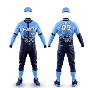 High Quality Custom Plus Size Printed Baseball Jersey Set Breathable Moisture Wicking Anti-Bacterial Team Wear - Product Image 5