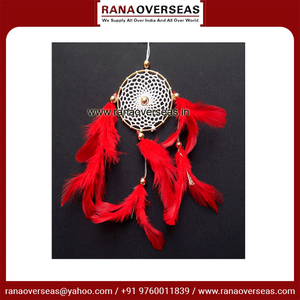 Compre <span class=keywords><strong>atrapasueños</strong></span> pequeño decorativo hecho a mano de la mejor calidad con plumas para la decoración del coche y el bolso del hogar al precio más bajo - Product Image 2