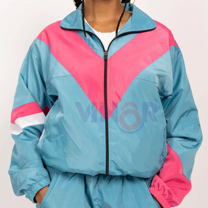 ชุดวอร์มผู้หญิง/ผู้ชาย คุณภาพสูง พิมพ์ลาย ไนลอน มีฮู้ด ป้องกันลม ระบายอากาศได้ดี ชุดเซ็ต 2 ชิ้น สำหรับฤดูใบไม้ร่วง - Product Image 4