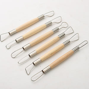 Bview Lot de 6 outils de <span class=keywords><strong>sculpture</strong></span> en argile pour la fabrication de poteries avec perforateur rond en polymère pour artistes débutants - Product Image 3