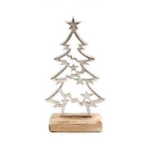 Figurine de cerf en métal de qualité supérieure avec base en bois décoration de noël parfaite et décoration de table prix abordable - Product Image 1