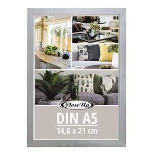 Set of 4 Silver Wood Decor <b>Poster</b> <b>Frames</b> 14.8 X 21 cm DIN A5 Picture Art Display <b>Frames</b> for Home Decoration - Product Image 2