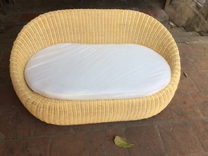 Ensemble de canapé de jardin moderne en rotin tressé GIA NGUYEN, table, salon intérieur/extérieur, une place, meubles personnalisés - Product Image 2