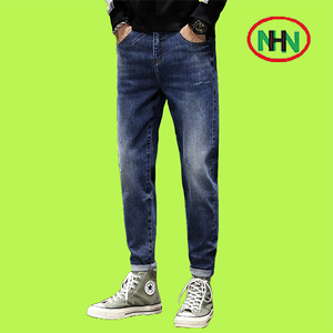 OEM et ODM pantalon en jean personnalisé pour hommes vente en gros de style classique affaires mode pantalon skinny stretch doux jean en denim - Product Image 1