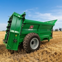 Épandeur d'engrais solide en acier inoxydable SS304 pour fumier de vache, machine à déposer l'engrais organique solide tirée par tracteur