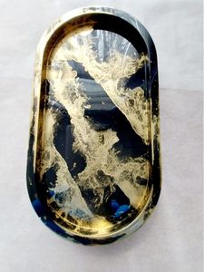 PROCESSUS D'EXPANSION Plateau de service en résine époxy Essentiels de cuisine uniques pour la maison Restaurant Hôtel Service décoratif - Product Image 6