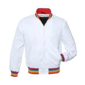 Elegante chaqueta de bombardero de satén para hombre, ligera, ajuste clásico, ribete acanalado, ropa de calle informal con cremallera frontal para todas las estaciones, fabricada en Pakistán - Product Image 1