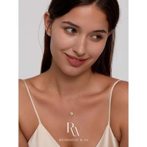 จี้พระอาทิตย์ประดับเพชรเคลือบทองคำแท้ ดีไซน์ทันสมัย ไม่หมอง สร้อยคอรูปพระอาทิตย์พร้อมจี้รูปดาวประจำราศี - Product Image 6